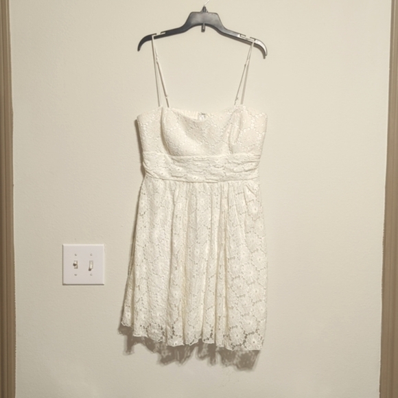 Speechless White Embroidered Crochet Lace Mini Dress - Picture 2 of 10